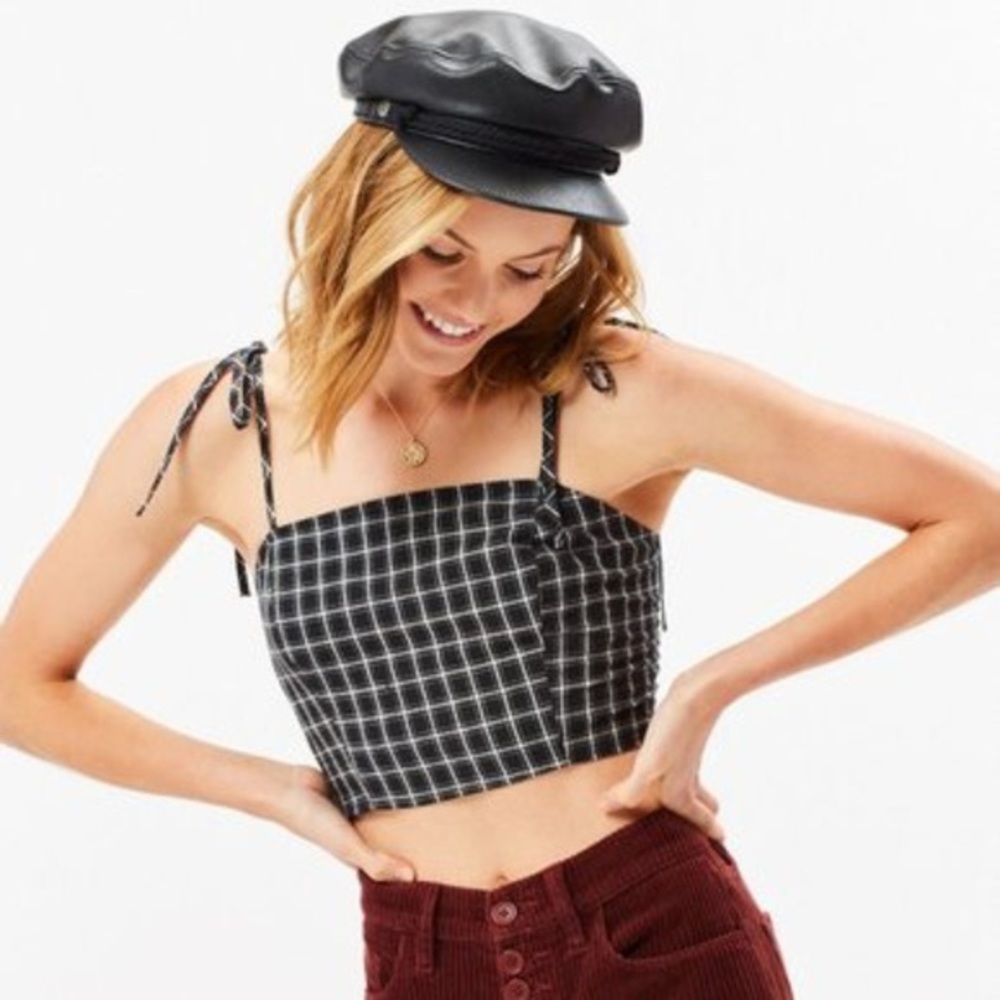 Kendall and Kylie Plaid Cropped Top